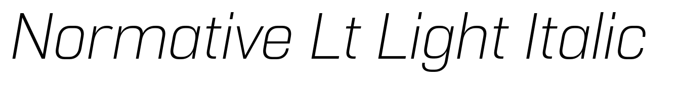 Normative Lt Light Italic
